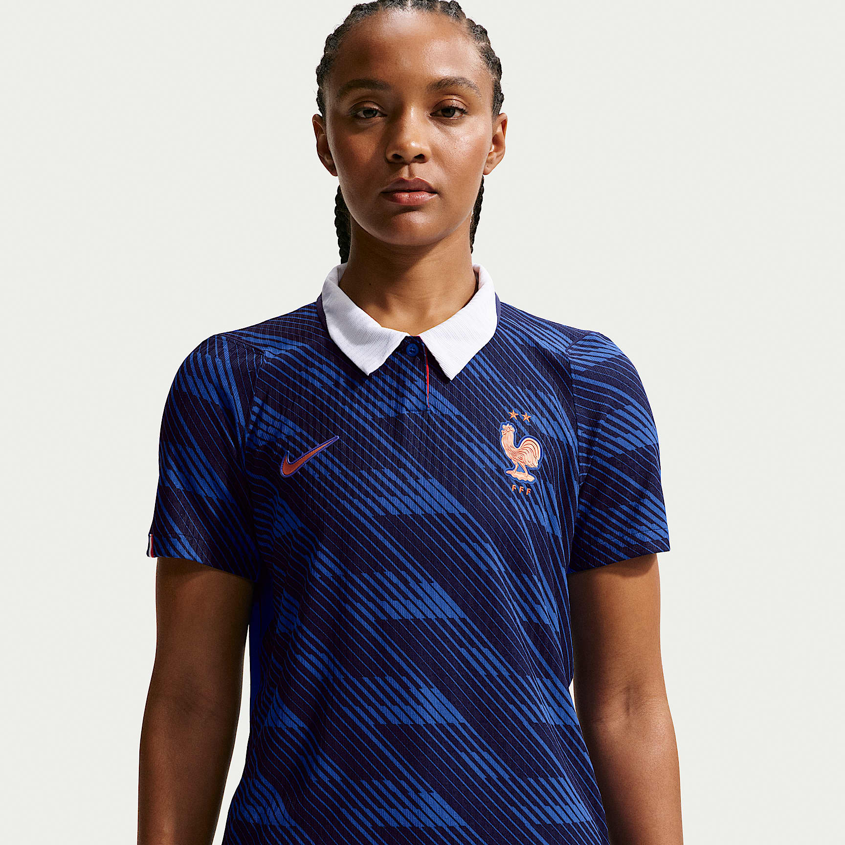 FFF 2026 Match Home Women's Nike Aero-FIT Football Authentic Shirt